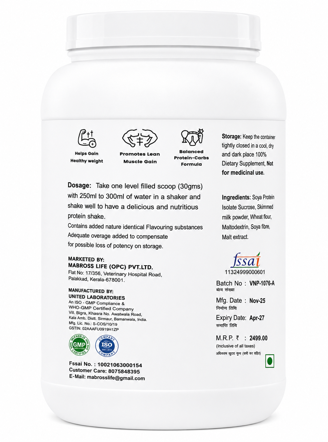 Gimmens grass whey protein