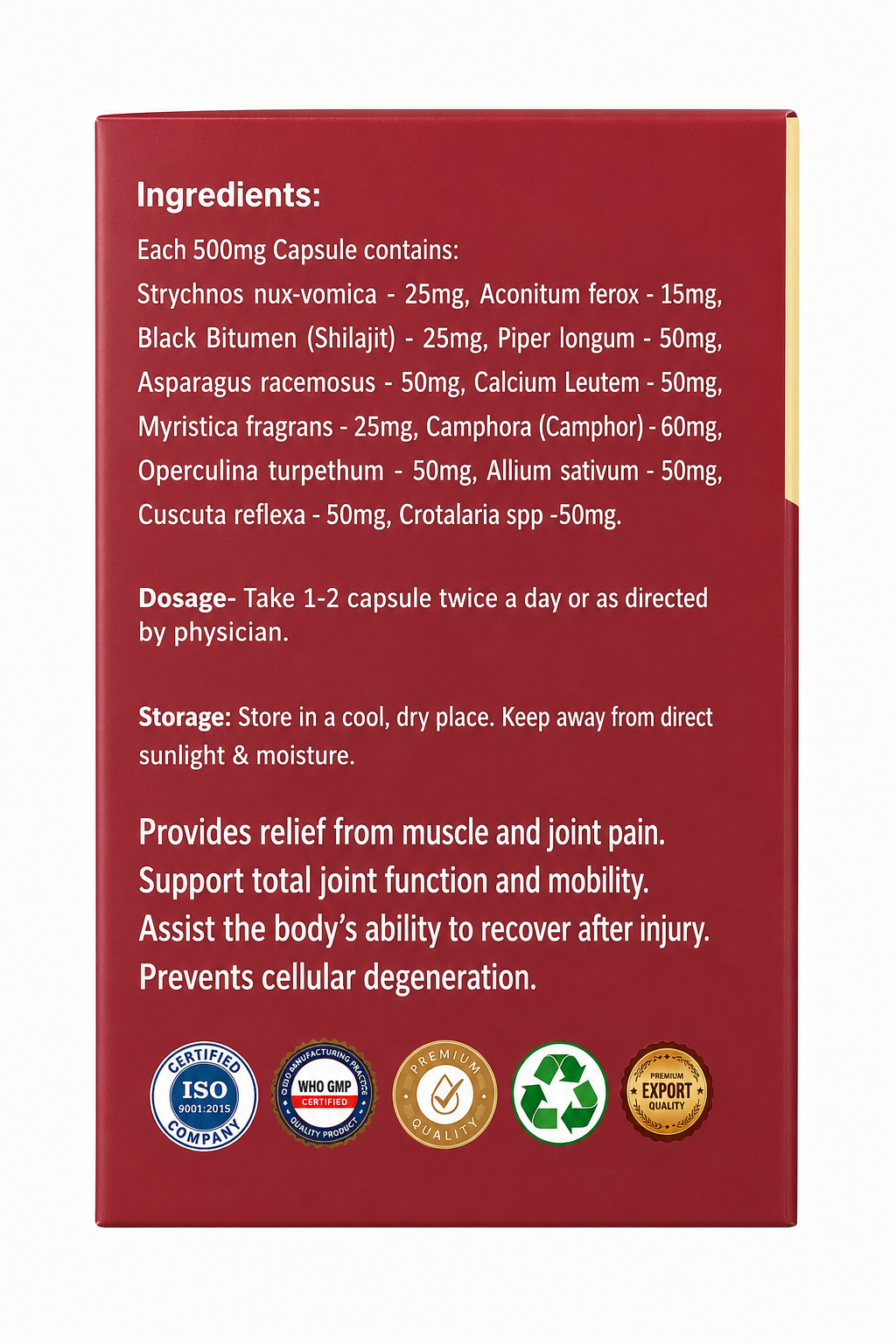 Lumbar herb capsules