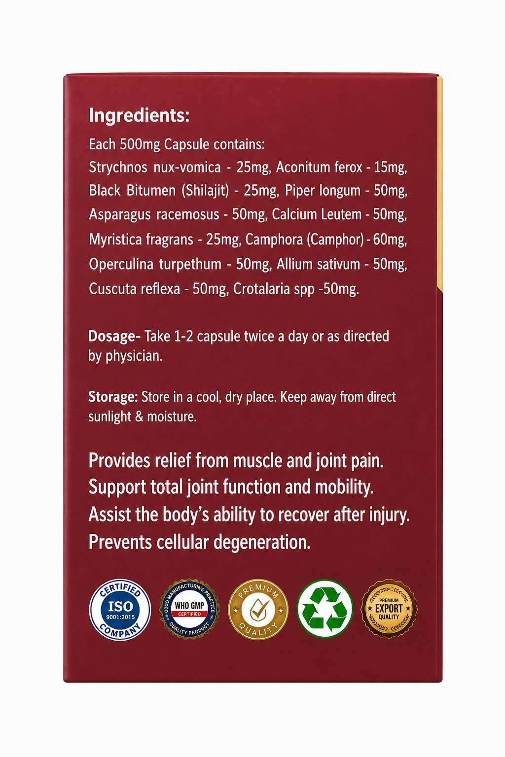 Lumbar herb capsules